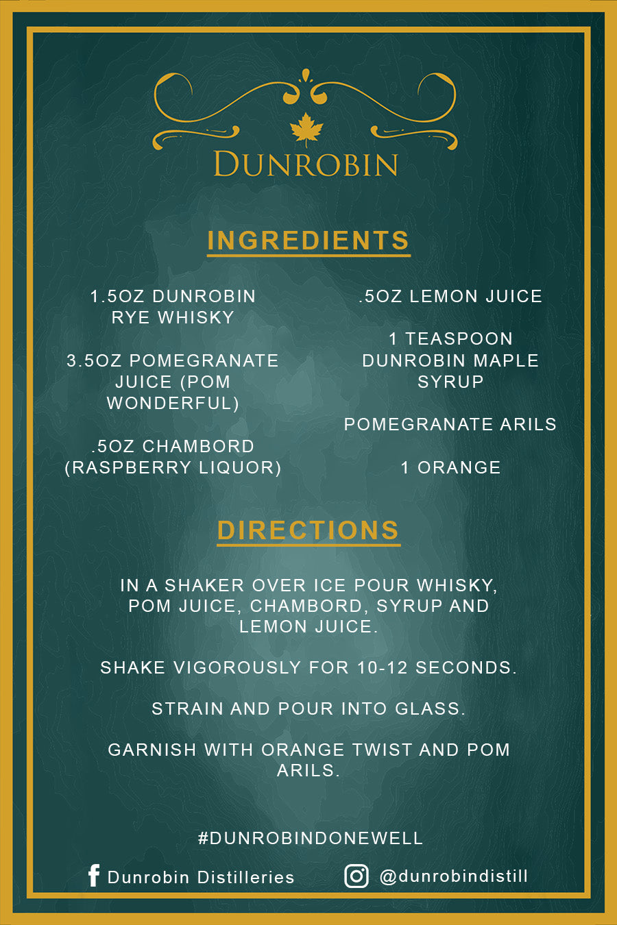Whisky Pom Punch - Distilleries Dunrobin