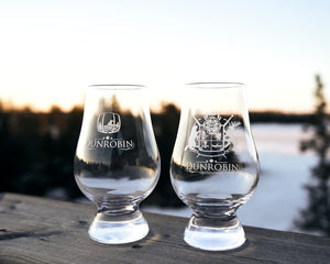 The Pioneer - Canadian Whisky & Artisanal Gin + Glencairn Crystal Whisky Glasses - Dunrobin Distilleries