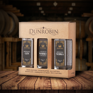The Adventurer - Earl Grey Gin + 100mL Variety Pack + Glencairn Crystal Goblet - Dunrobin Distilleries